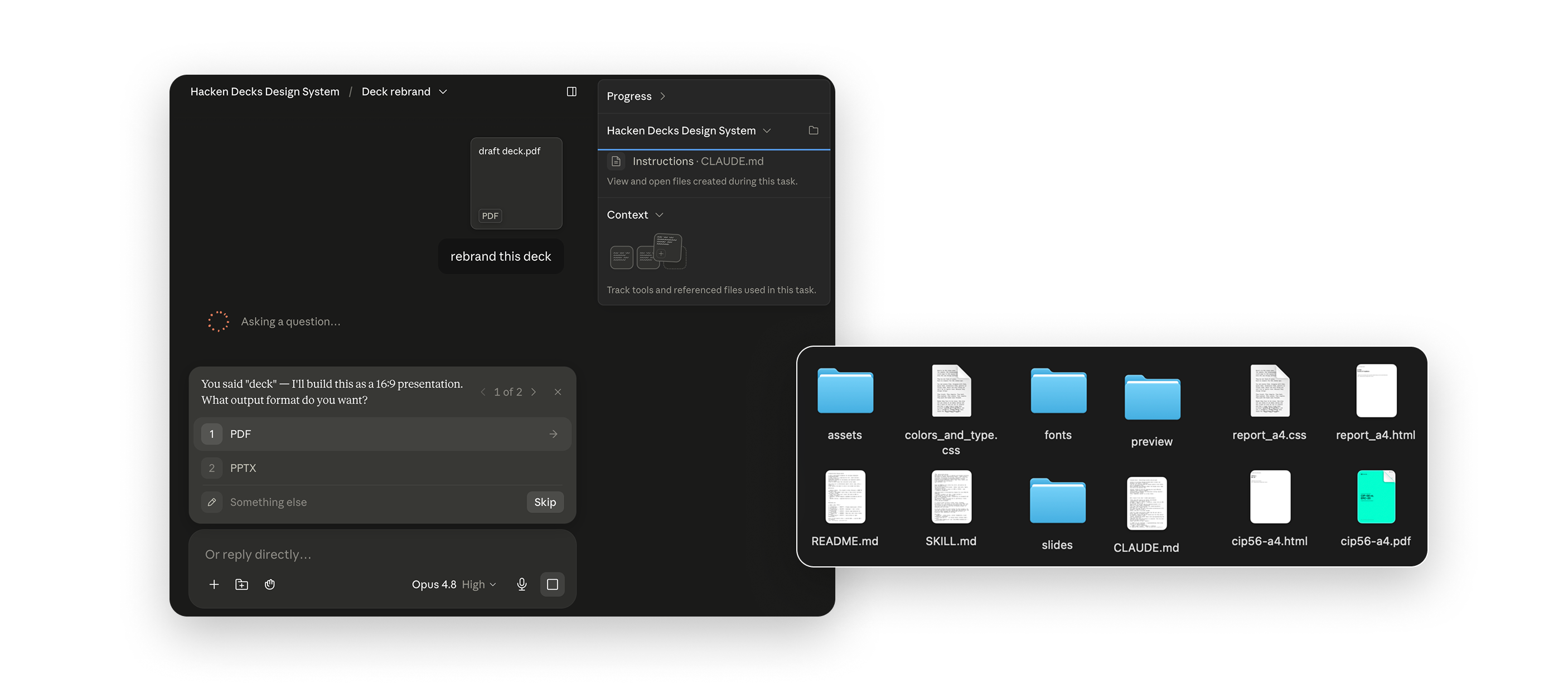 The local folder holding CSS, components and the CLAUDE.md instructions